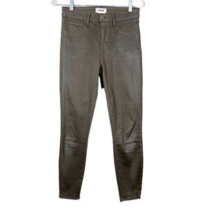 L’AGENCE Margot High Rise Skinny Chestnut Costed Jeans Size 26 Stretch